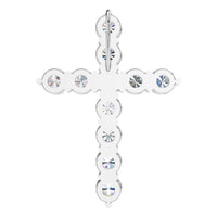 PE-9197 White Gold Pendant SET - BACK