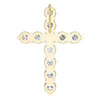 PE-9197 Yellow Gold Pendant SET - BACK