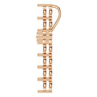 PE-9197 Rose Gold Pendant UNSET - Side View