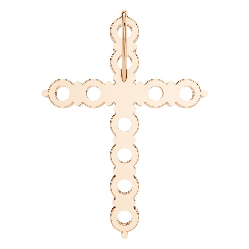 PE-9197 Rose Gold Pendant UNSET - BACK