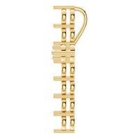 PE-9197 Yellow Gold Pendant UNSET - Side View