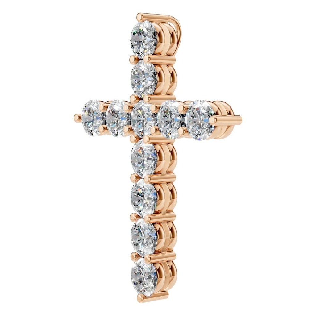 PE-9197 Rose Gold Pendant SET - ANGLE