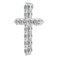 PE-9197 White Gold Pendant SET - ANGLE