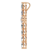 PE-9197 Rose Gold Pendant SET - Side View