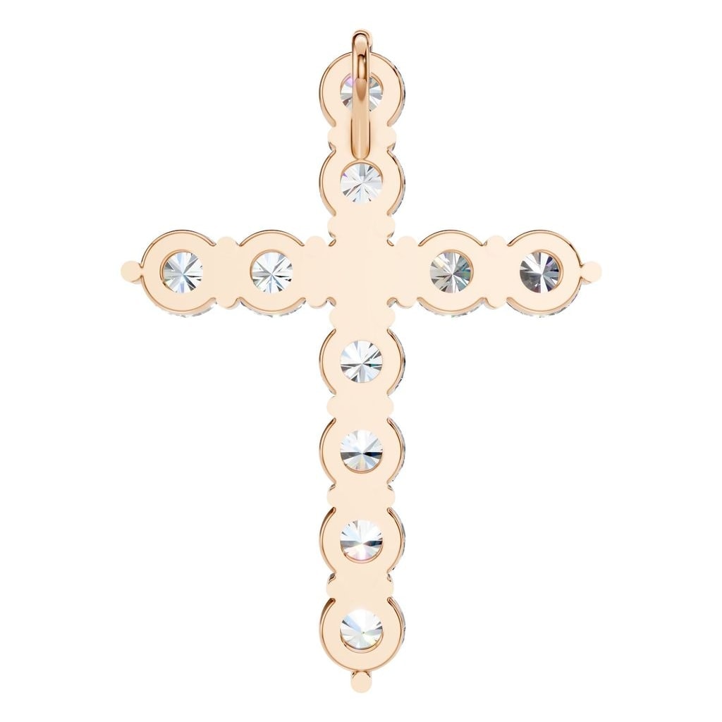 PE-9197 Rose Gold Pendant SET - BACK