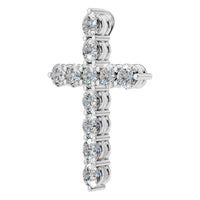PE-9197 White Gold Pendant SET - ANGLE