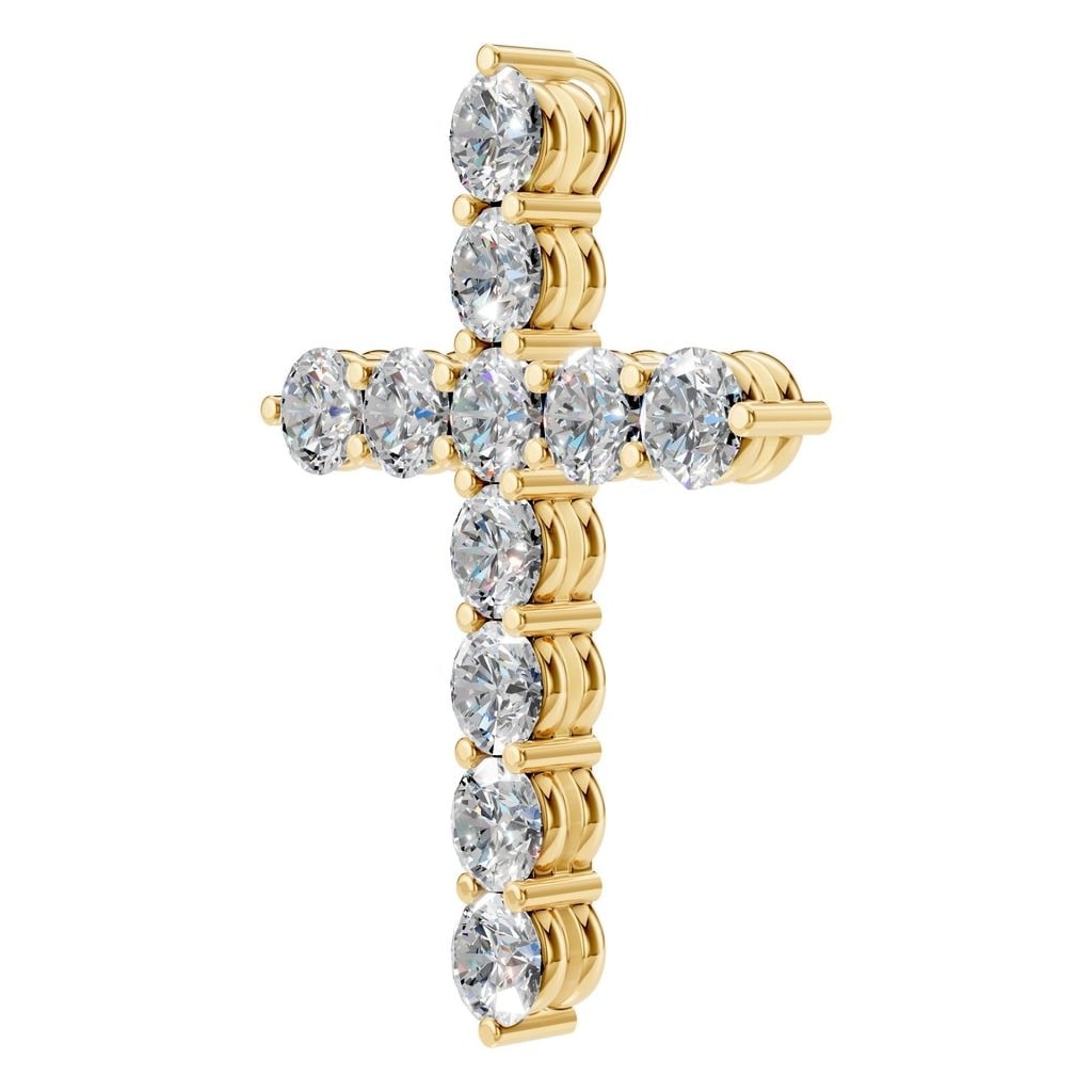 PE-9197 Yellow Gold Pendant SET - ANGLE