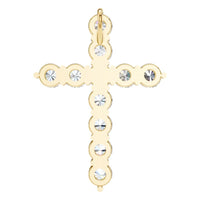 PE-9197 Yellow Gold Pendant SET - BACK