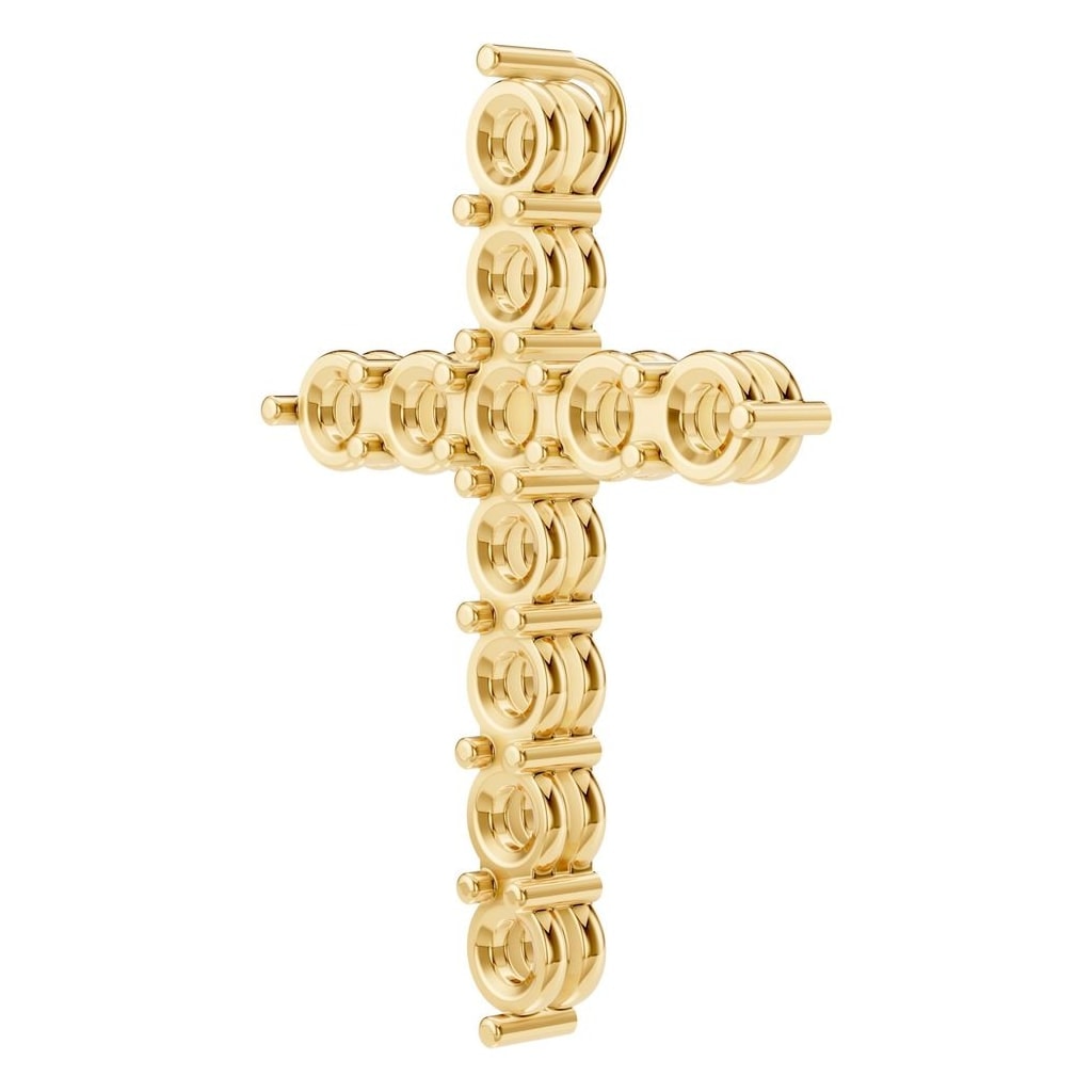 PE-9197 Yellow Gold Pendant UNSET - ANGLE