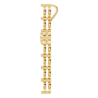 PE-9197 Yellow Gold Pendant UNSET - Side View