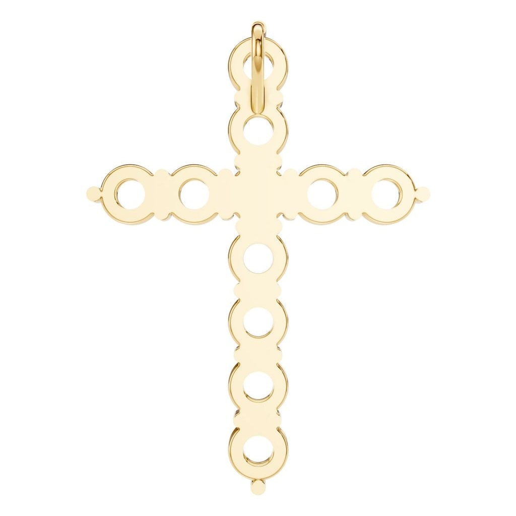 PE-9197 Yellow Gold Pendant UNSET - BACK