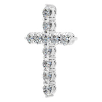 PE-9197 White Gold Pendant SET - ANGLE