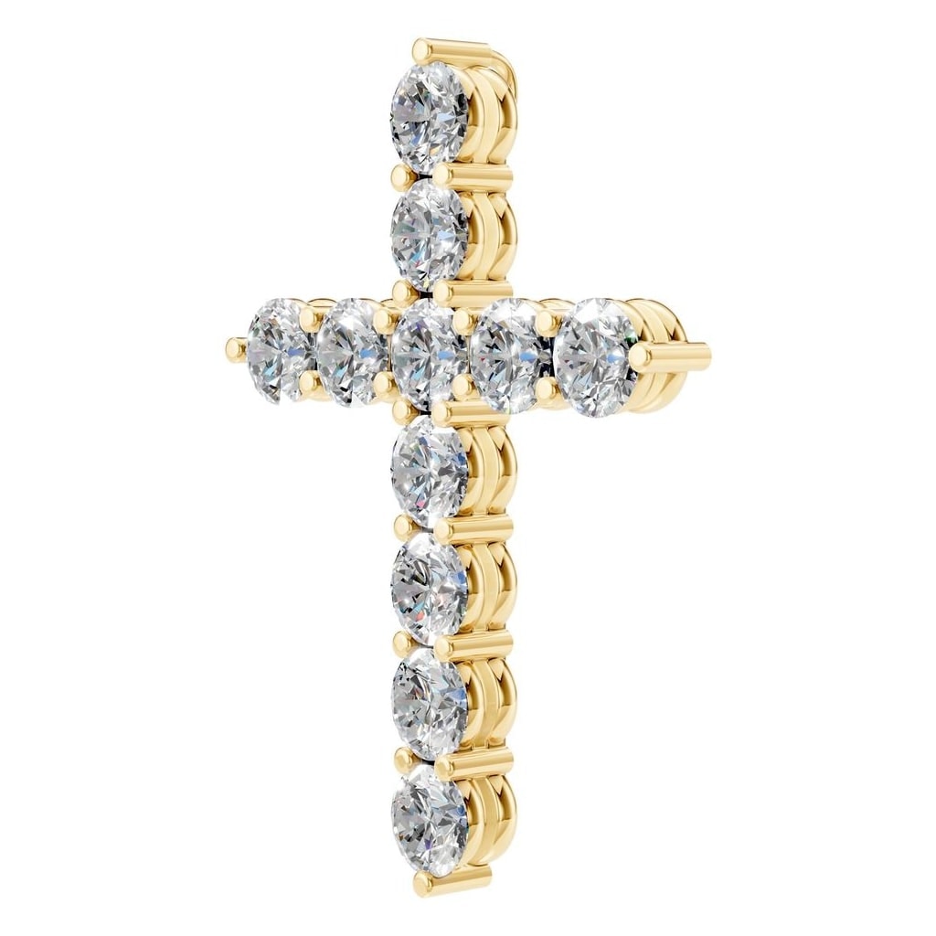 PE-9197 Yellow Gold Pendant SET - ANGLE