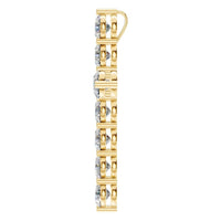 PE-9197 Yellow Gold Pendant SET - Side View