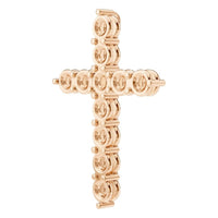 PE-9197 Rose Gold Pendant UNSET - ANGLE