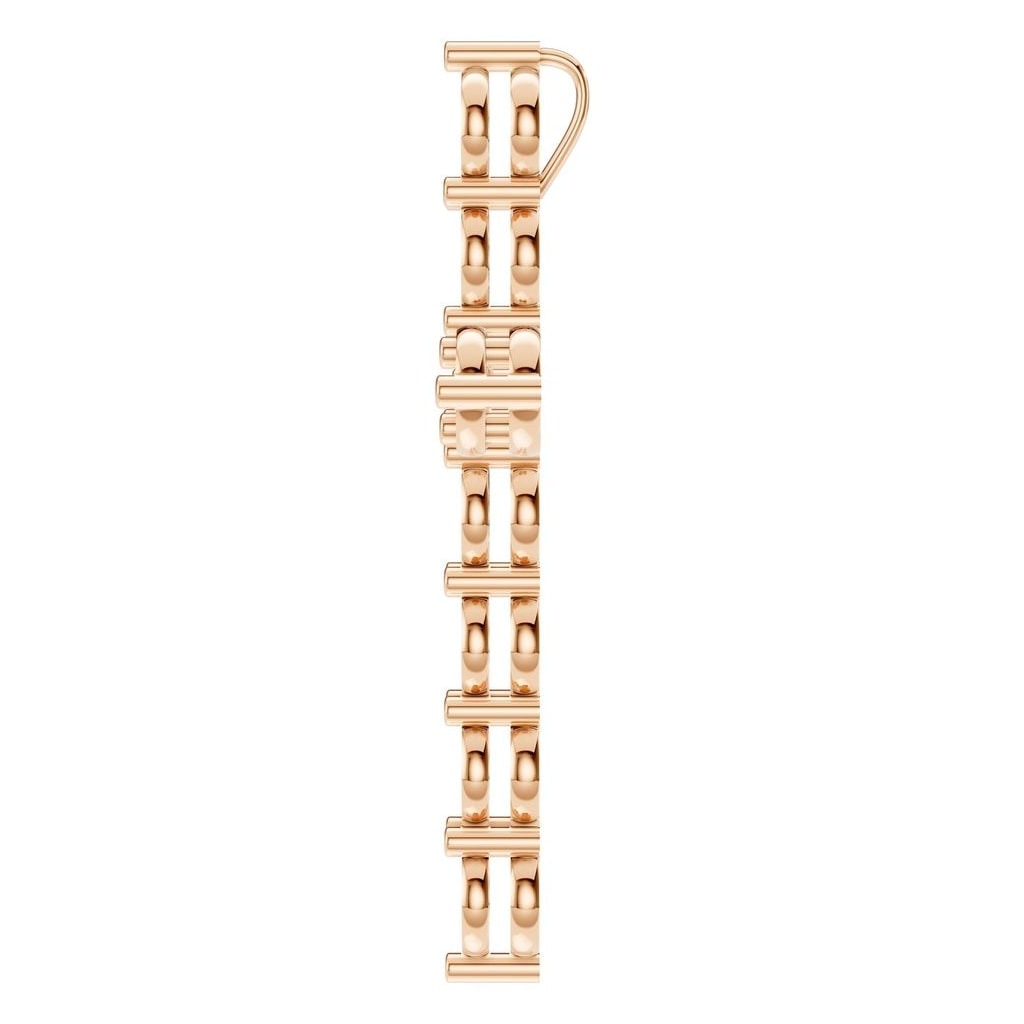 PE-9197 Rose Gold Pendant UNSET - Side View
