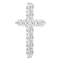 PE-9197 White Gold Pendant UNSET - ANGLE