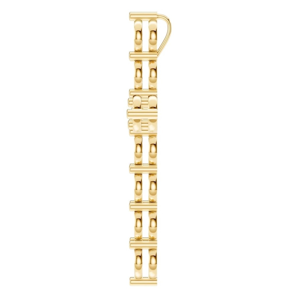 PE-9197 Yellow Gold Pendant UNSET - Side View
