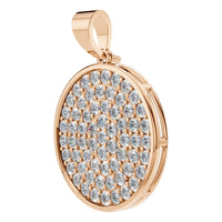 PE-9462 Rose Gold Pendant SET - ANGLE