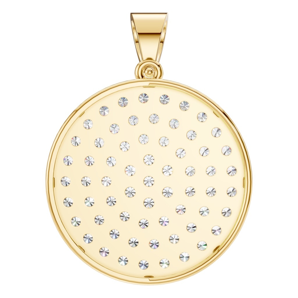 PE-9462 Yellow Gold Pendant SET - BACK