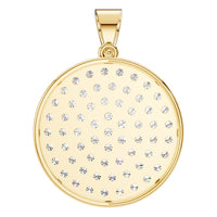 PE-9462 Yellow Gold Pendant SET - BACK