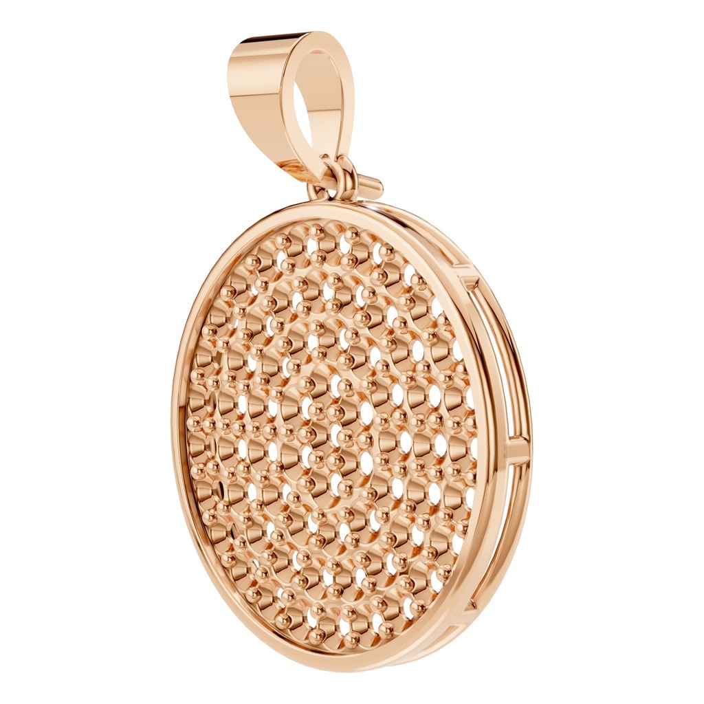 PE-9462 Rose Gold Pendant UNSET - ANGLE