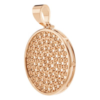 PE-9462 Rose Gold Pendant UNSET - ANGLE