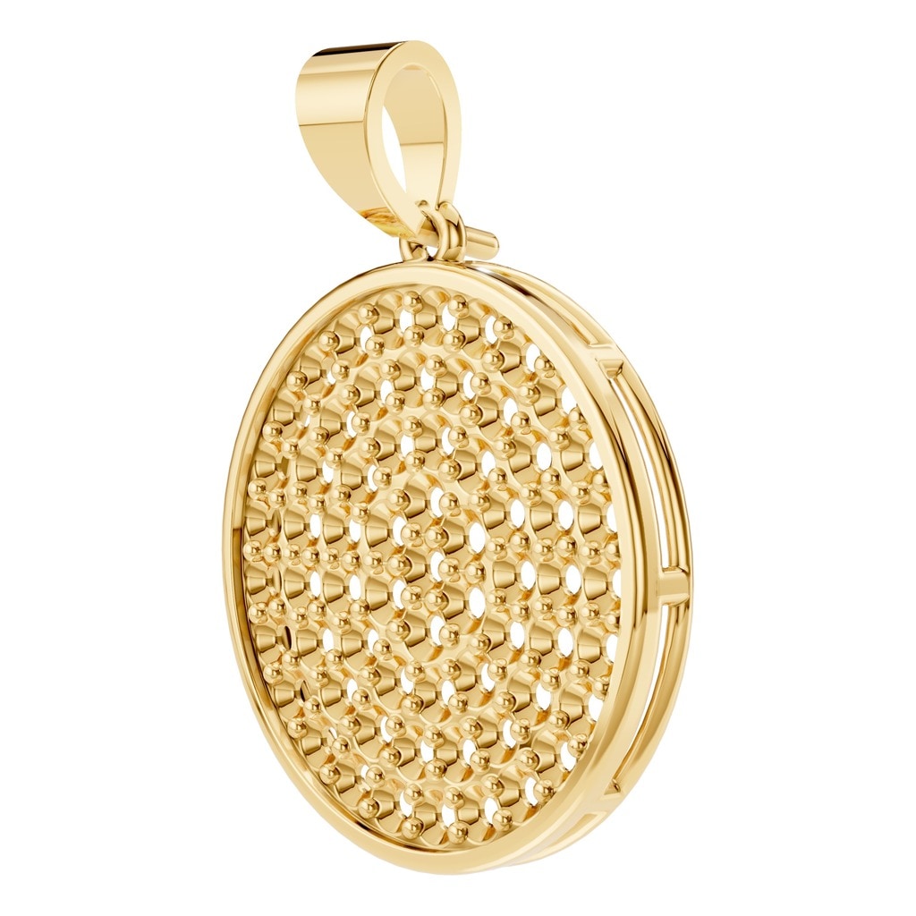 PE-9462 Yellow Gold Pendant UNSET - ANGLE