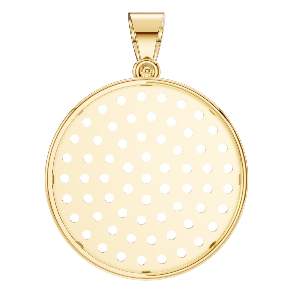 PE-9462 Yellow Gold Pendant UNSET - BACK