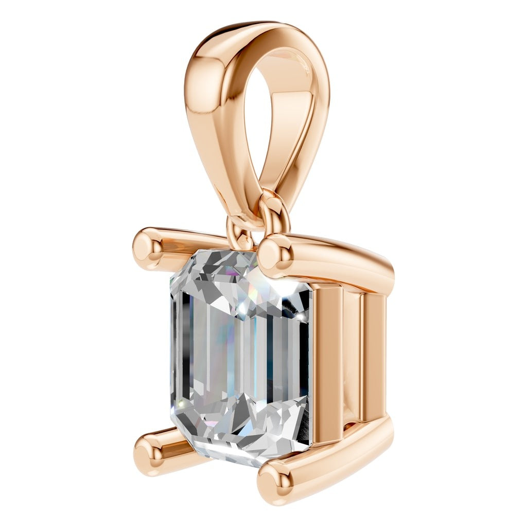 PE-9771 Rose Gold Pendant SET - Angle View
