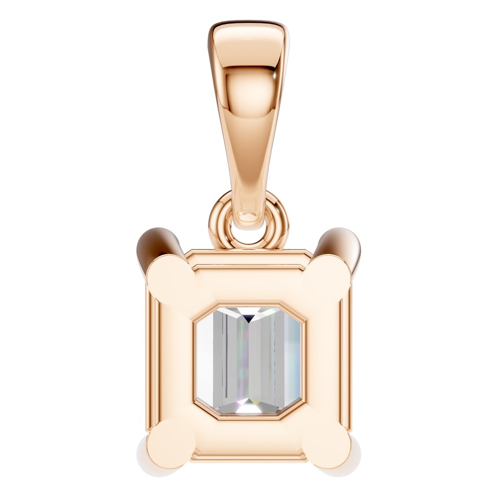 PE-9771 Rose Gold Pendant SET - Back View