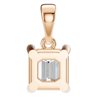 PE-9771 Rose Gold Pendant SET - Back View