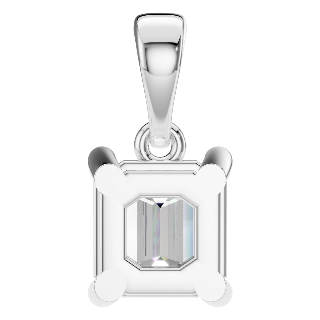 PE-9771 White Gold Pendant SET - Back View