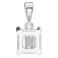 PE-9771 White Gold Pendant SET - Back View