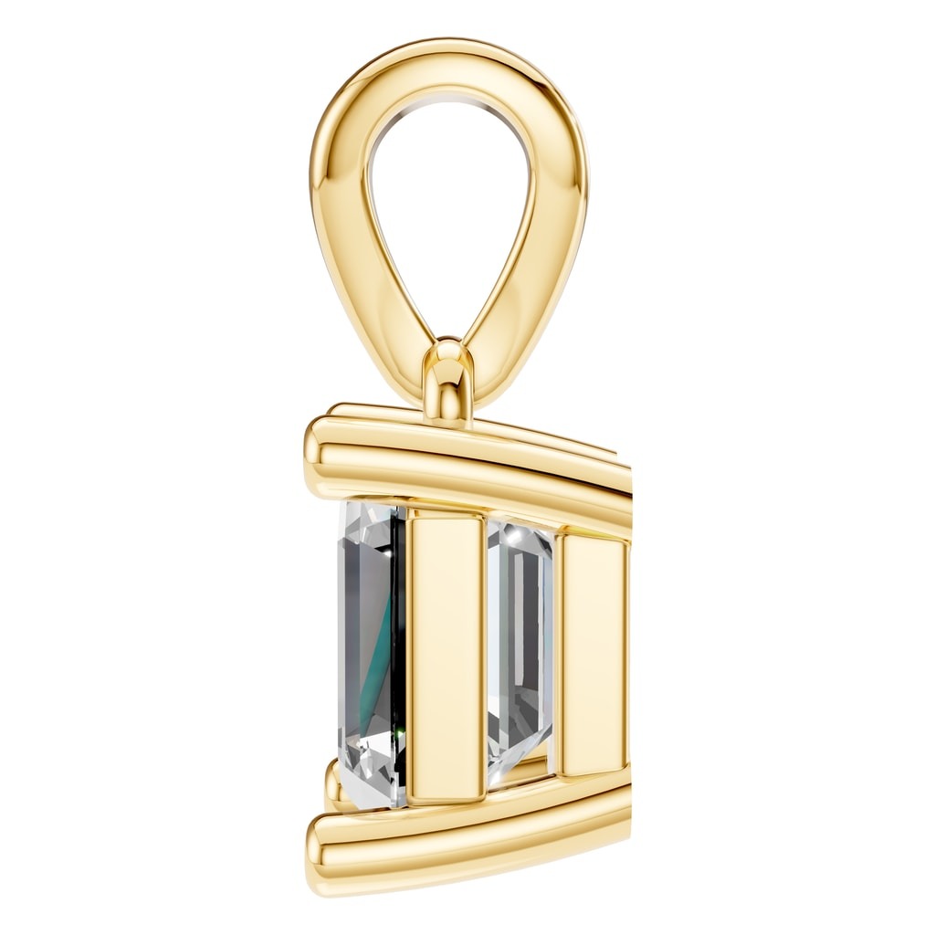 PE-9771 Yellow Gold Pendant SET - Side View