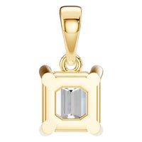 PE-9771 Yellow Gold Pendant SET - Back View