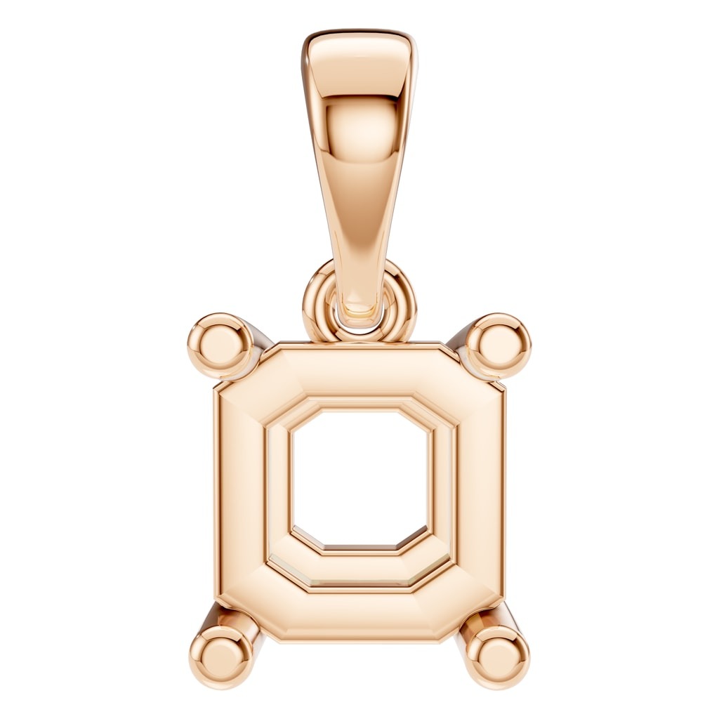 PE-9771 Rose Gold Pendant UNSET - Main View