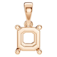 PE-9771 Rose Gold Pendant UNSET - Main View