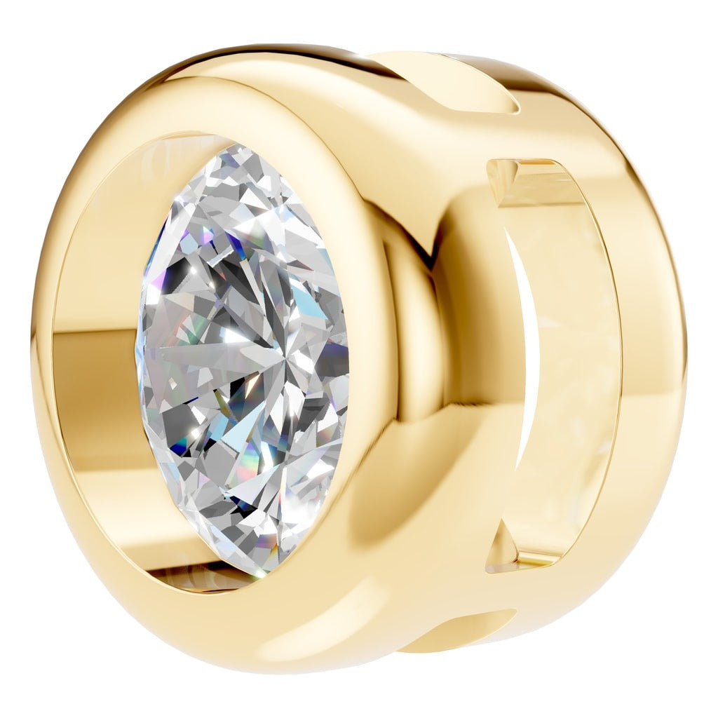 PE-9773 Yellow Gold Pendant SET - Angle View