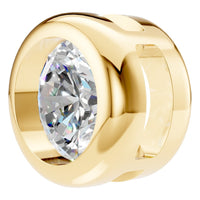 PE-9773 Yellow Gold Pendant SET - Angle View