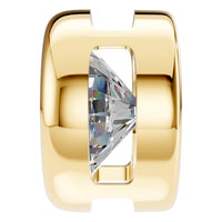 PE-9773 Yellow Gold Pendant SET - Side View