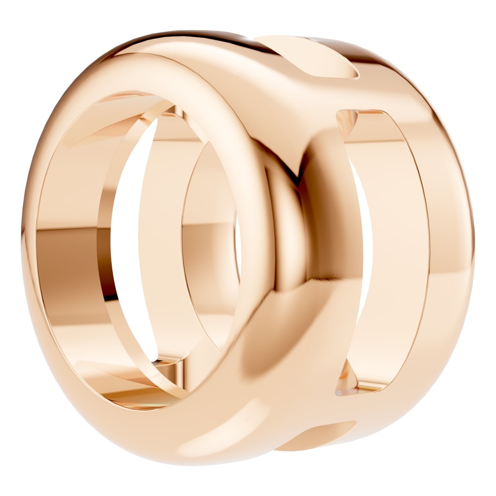 PE-9773 Rose Gold Pendant UNSET - Angle View