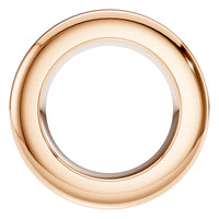 PE-9773 Rose Gold Pendant UNSET - Back View