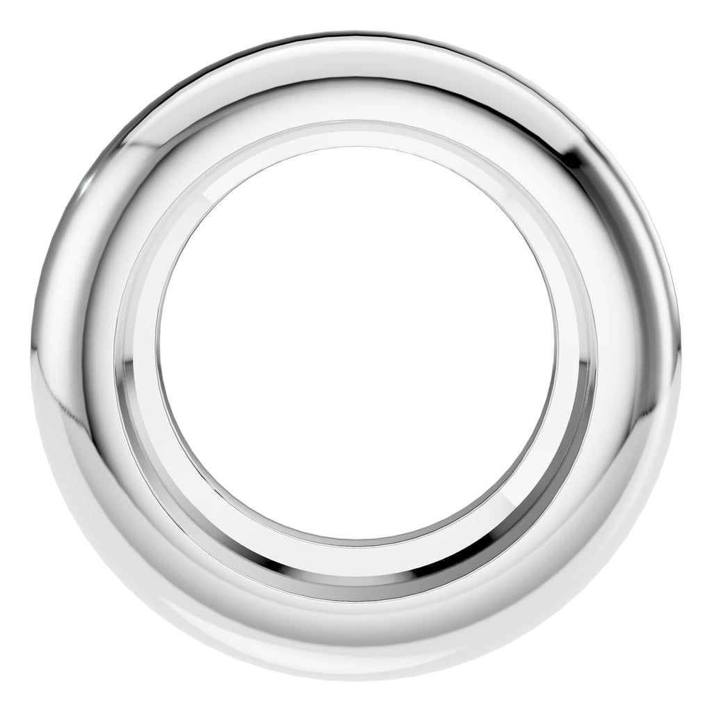 PE-9773 White Gold Pendant UNSET - Main View