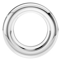 PE-9773 White Gold Pendant UNSET - Main View