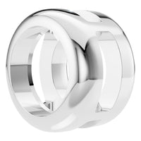 PE-9773 White Gold Pendant UNSET - Angle View