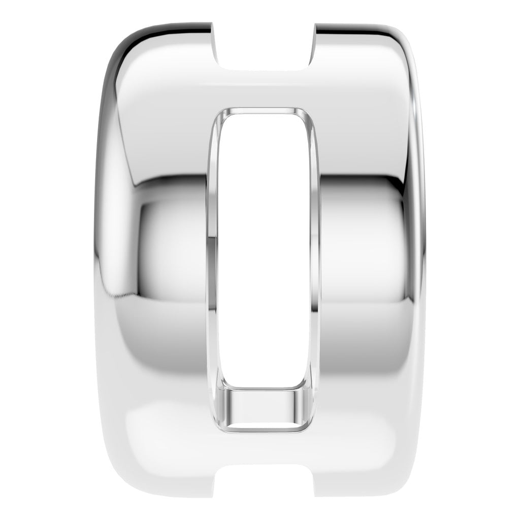 PE-9773 White Gold Pendant UNSET - Side View