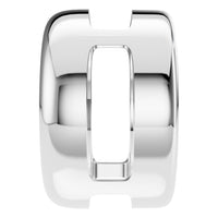 PE-9773 White Gold Pendant UNSET - Side View
