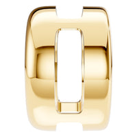PE-9773 Yellow Gold Pendant UNSET - Side View