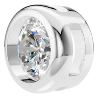 PE-9773 White Gold Pendant SET - Angle View